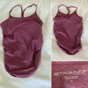 Beyond the Bump: Spacedye Slim Racerback Maternity Tank. Size M.